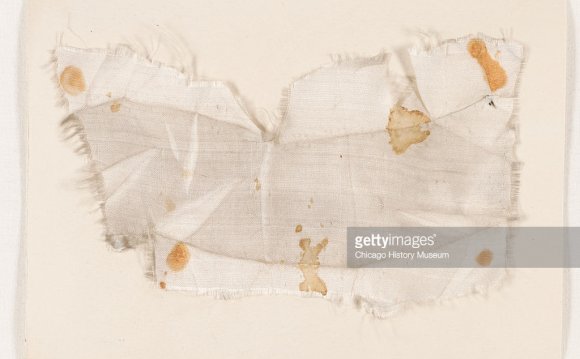 Fragment of silk from gown