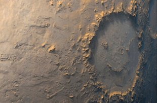A happy face on Mars via NASA