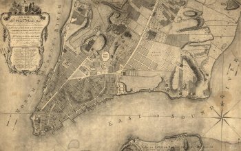 A Map of Revolutionary-era New York City – site where the Culper Spy Ring operated during the American Revolution. (Library of Congress)