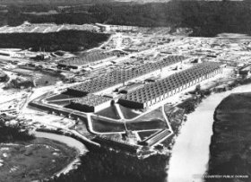 Aerial view of the plant in Oak Ridge, Tennessee. Credit: American Museum of Science and Energy