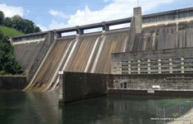 Completed in 1936, the powerful Norris Dam played a significant role in the success of the Project in Oak Ridge. Credit: Raina Regan