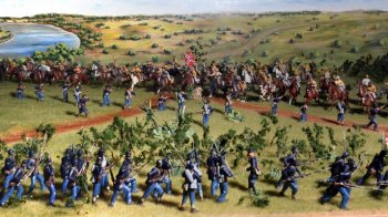 Diorama depicting the Battle of Palmito Ranch (Credit: Texas Military Forces Museum, Camp Mabry, Austin, TX)