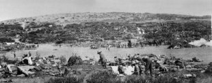Irish troops at Suvla Bay in Gallipoli
