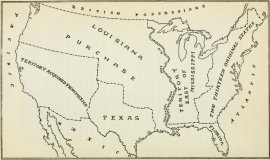 Map Showing Extent of Louisiana Purchase - History of Iowa
