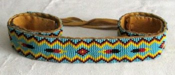 Sacagawea's blue beaded belt