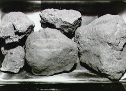 The Apollo astronauts brought the first moon rocks back to Earth. Here is sample number 10046.
