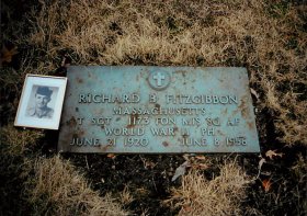 The grave of Air Force TSgt. Richard Fitzgibbon Jr., who was killed in Vietnam on June 8, 1956 -- the war's first fatality. His name was finally added to the Vietnam Veterans Memorial in 1999. (Courtesy of Sen. Ed Markey)