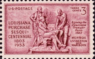 US Postage Commemorating the 50th Anniversary of the Louisiana Purchase