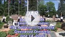 Daughters of the American Revolution Flag Retirement Ceremony