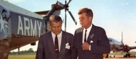 Werner von Braun with American President John F Kennedy.