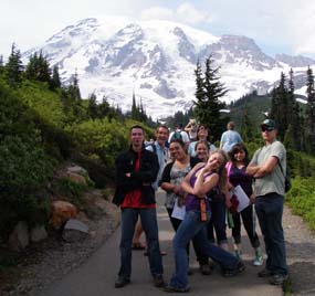YCC students at Mount Rainier.
